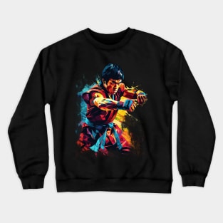 Bruce lee kung fu WPAP Art Crewneck Sweatshirt